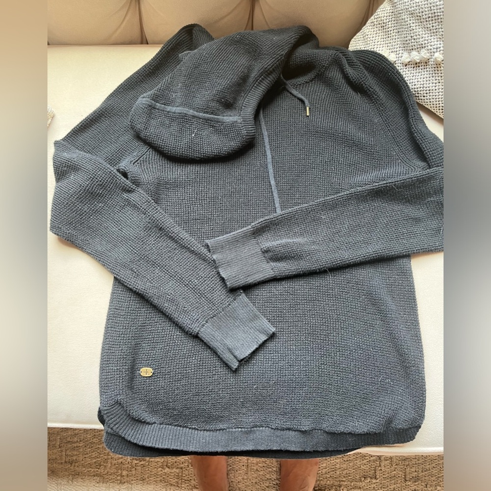 Lauren Ralph Lauren women’s pullover hoodie cotton size small “Henley” black